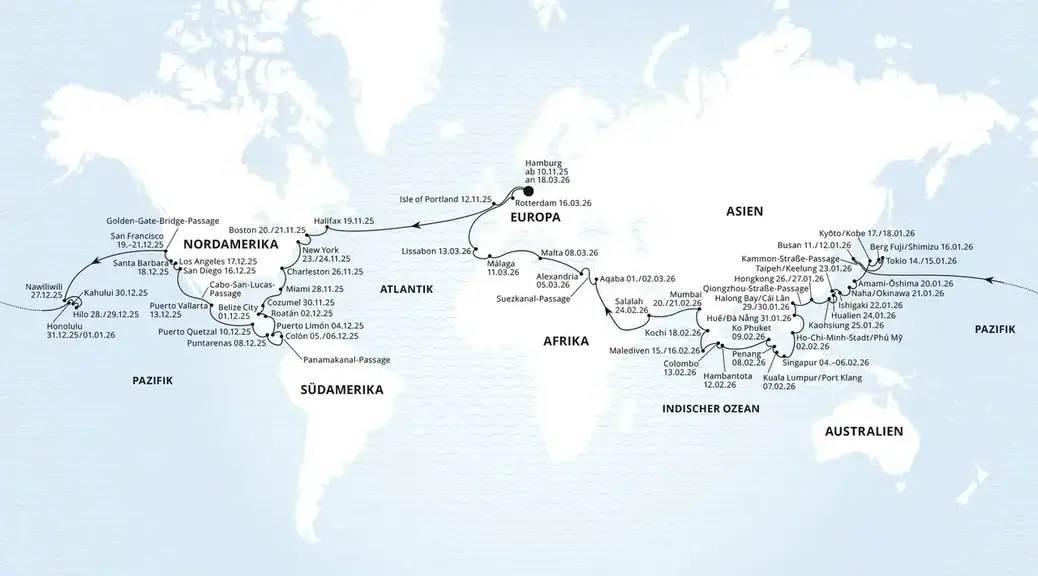 240216 Weltreise 2025 Routing