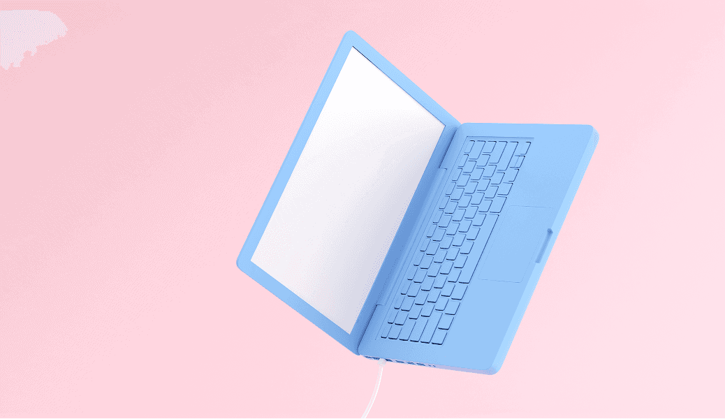 Illustration 3D d'un ordinateur portable