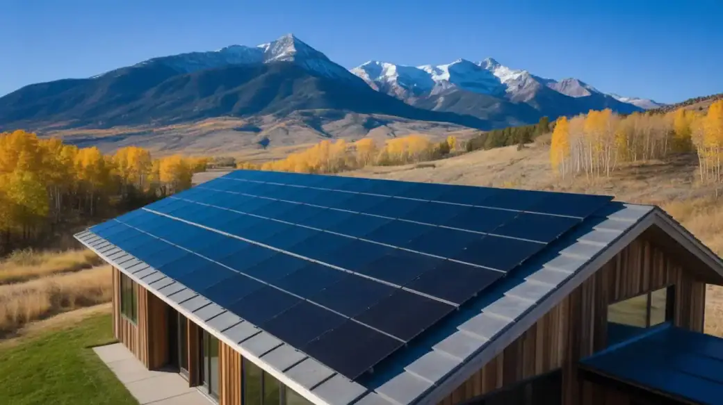 Energy-efficient Colorado home with solar panels showing why solar panels are worth it in Colorado
