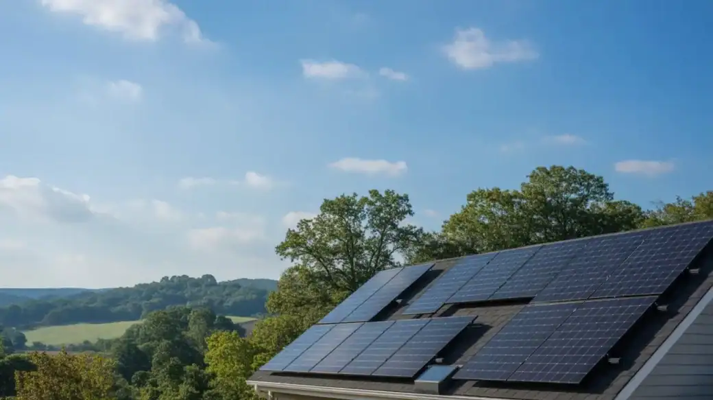 Home solar panel array explaining why solar panels are worth it in Tennessee