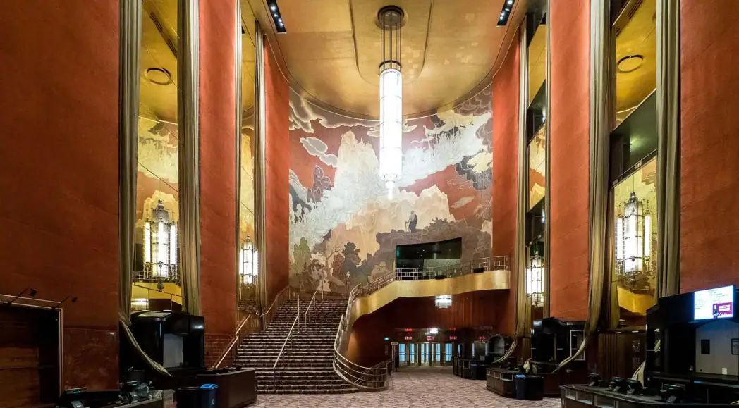 Radio city music hall illustrerar art deco