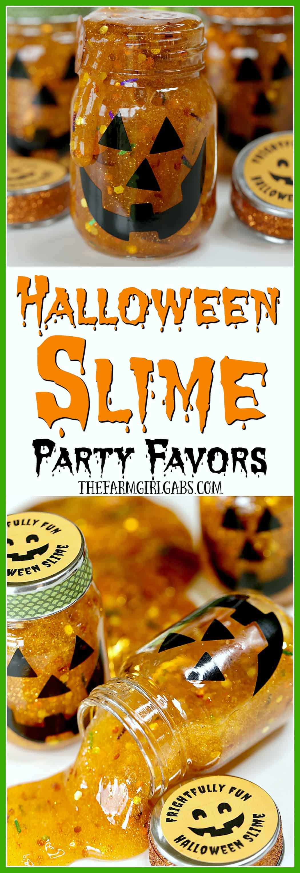 Add some spooky slimy fun to your Halloween party with these fun Halloween Slime Party Favors!