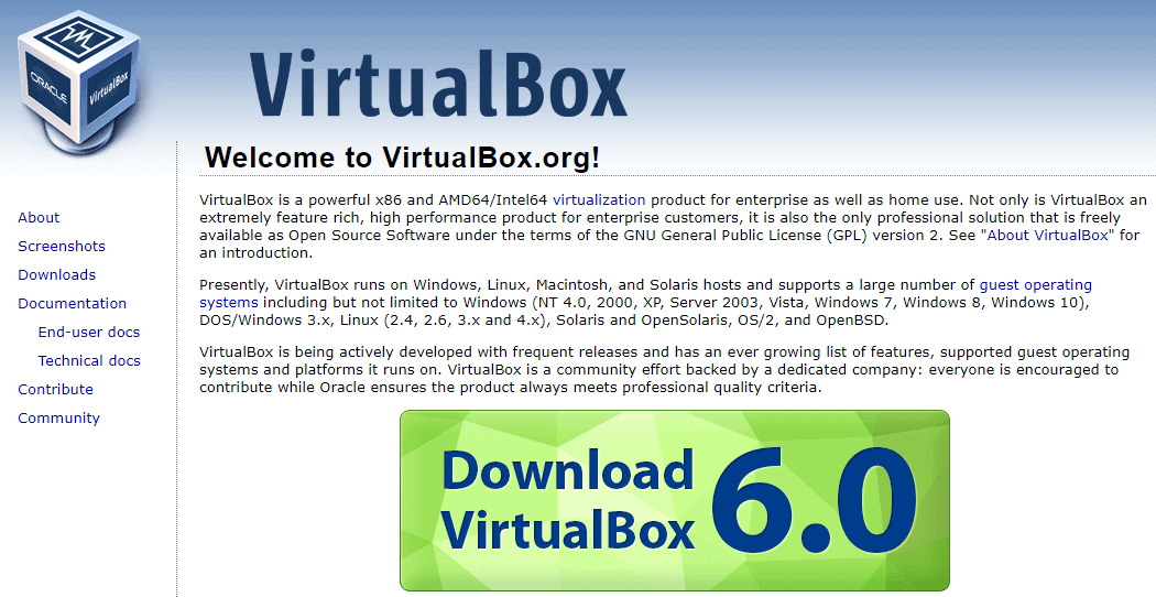 Oracle VM VirtualBox Oracle VM VirtualBox
