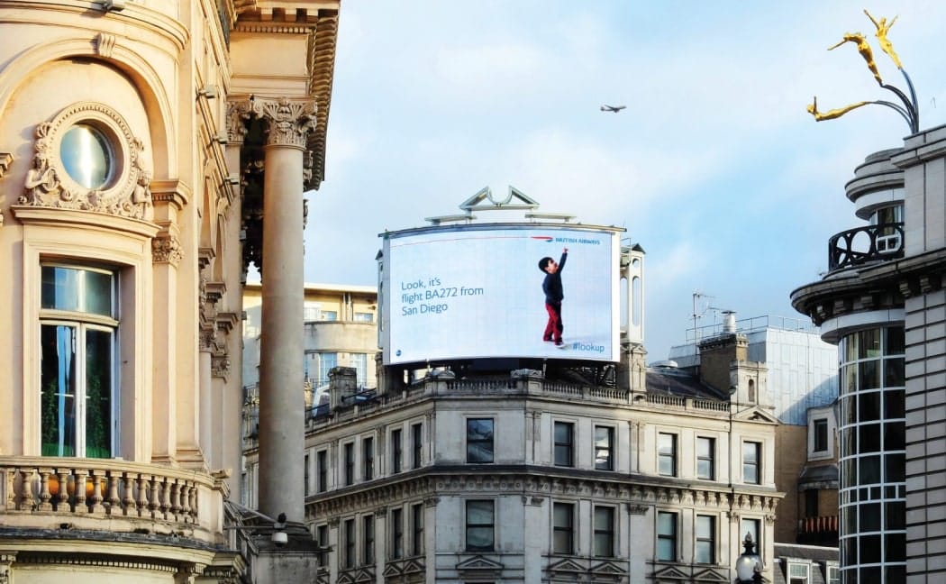 British_Airways-DOOH campaign - Xenoss blog - Programmatic DOOH