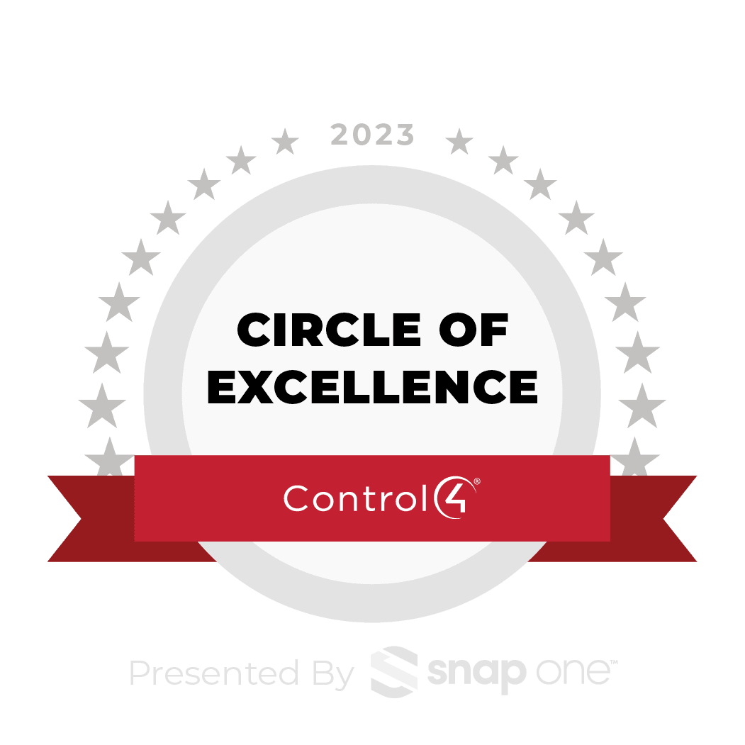Control4 Circle of Excellence award badge