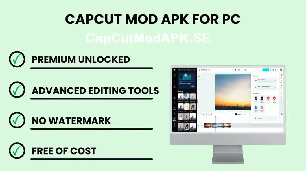 CapCut Mod APK For PC Laptop