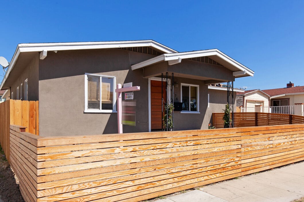 front view of home for sale in City Heights in San Diego