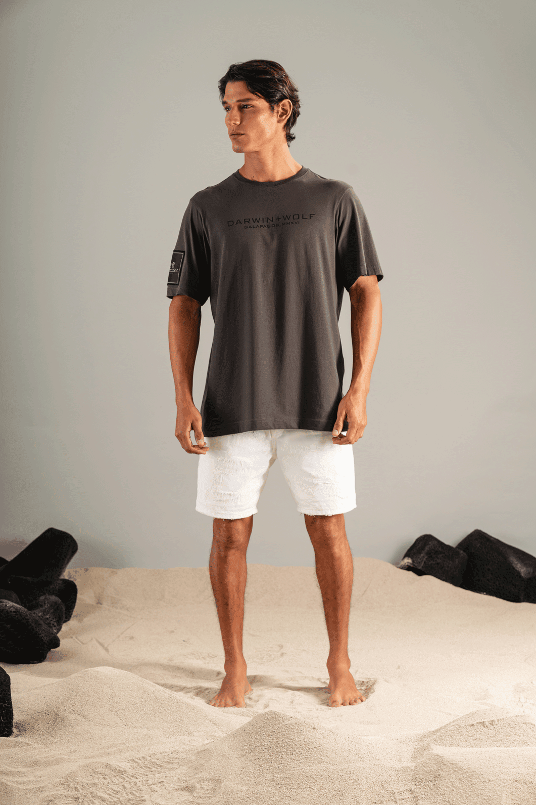 CAMISETA BÁSICA GRIS