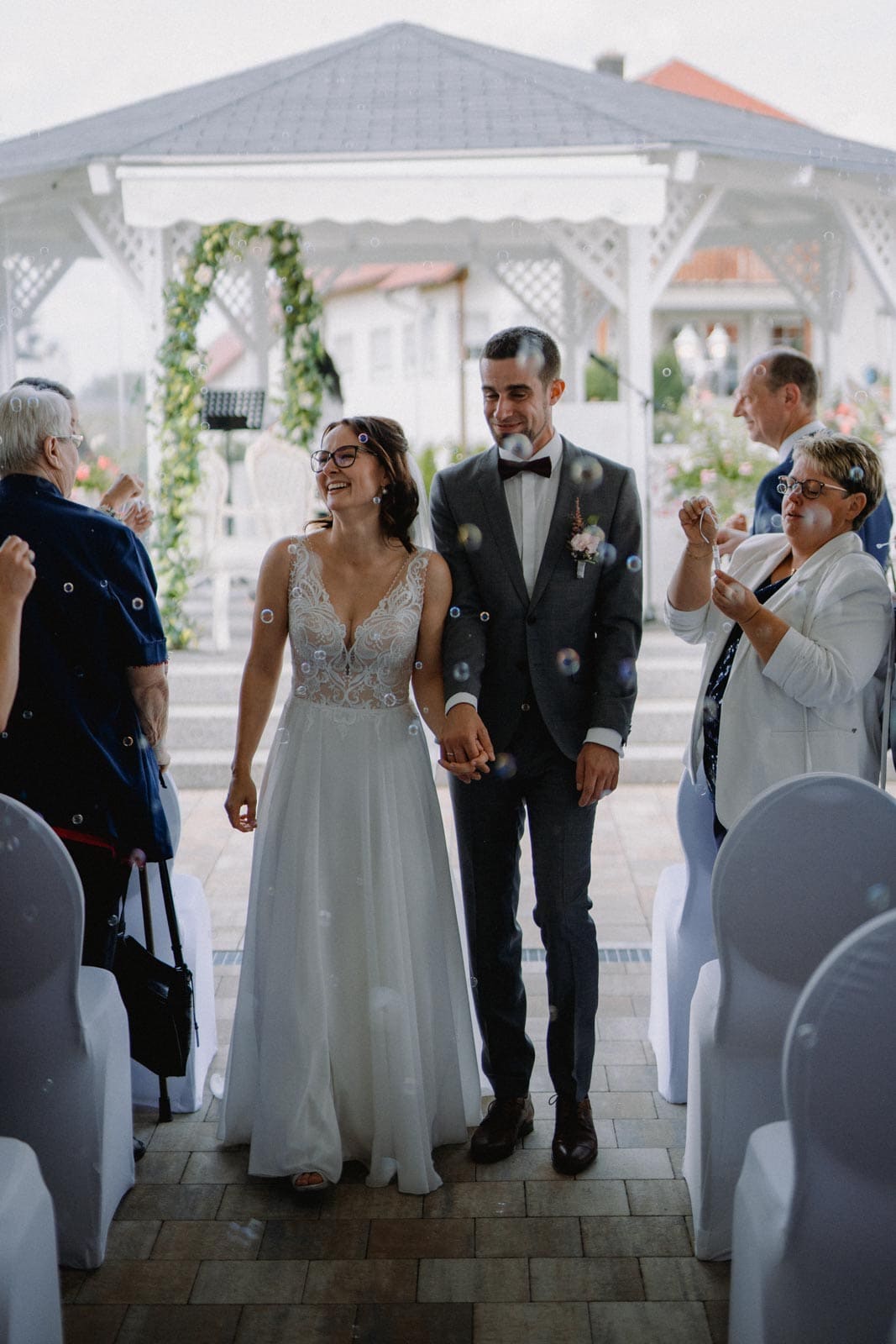 Seifenblasen auf Hochzeit