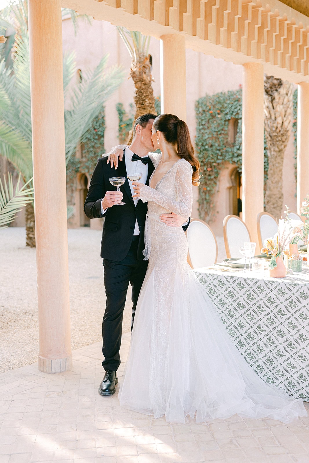 Andrea Gallucci - Destination Wedding Photographer- Amalfi Coast Positano Santorini Barcellona Rome Ravello Paris New York Styled Morocco wedding reception with luxury design and colorful floral centerpieces