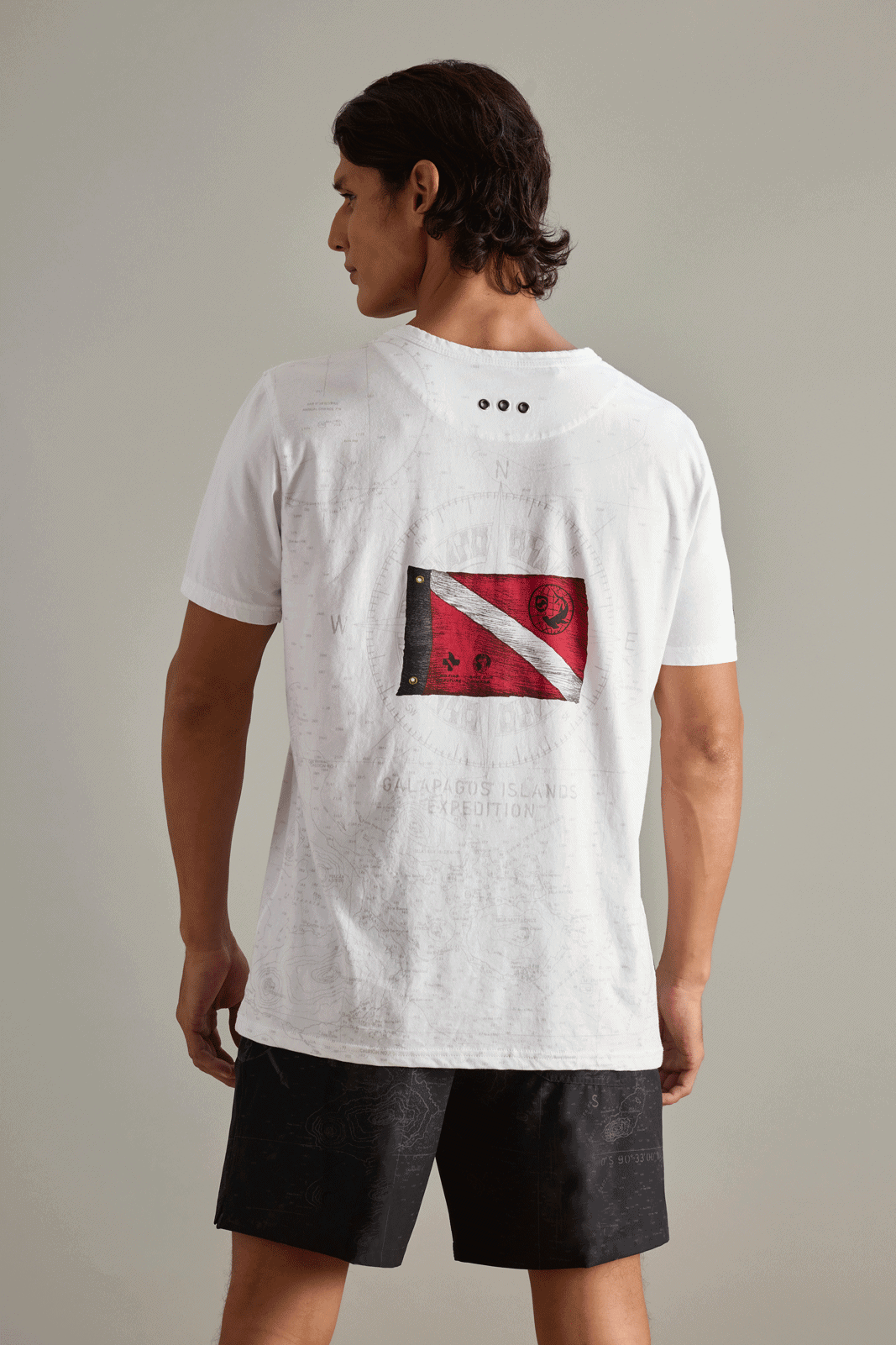 CAMISETA BANDERA BUCEO BLANCO