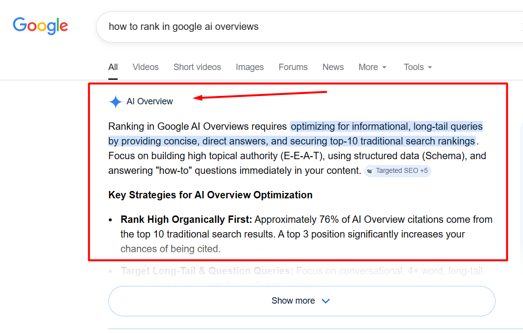 What is Google AI Overviews