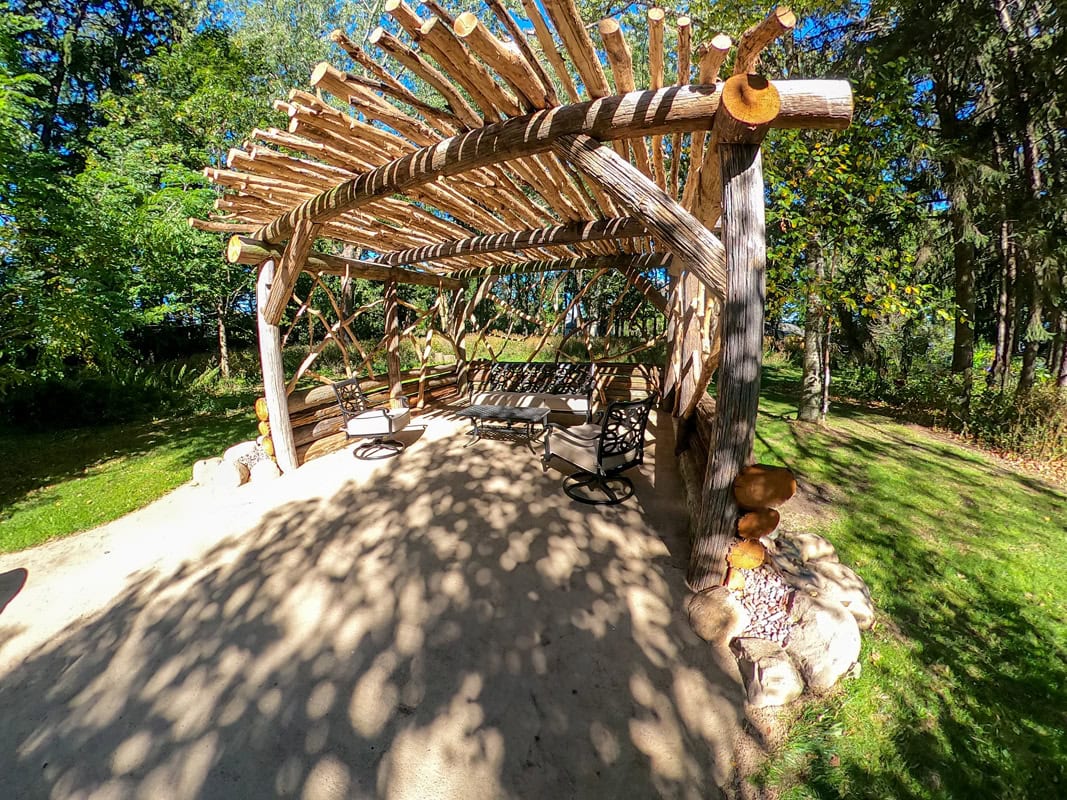 log Pergola