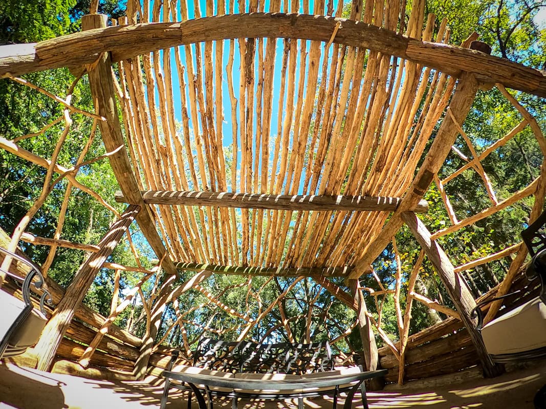log Pergola