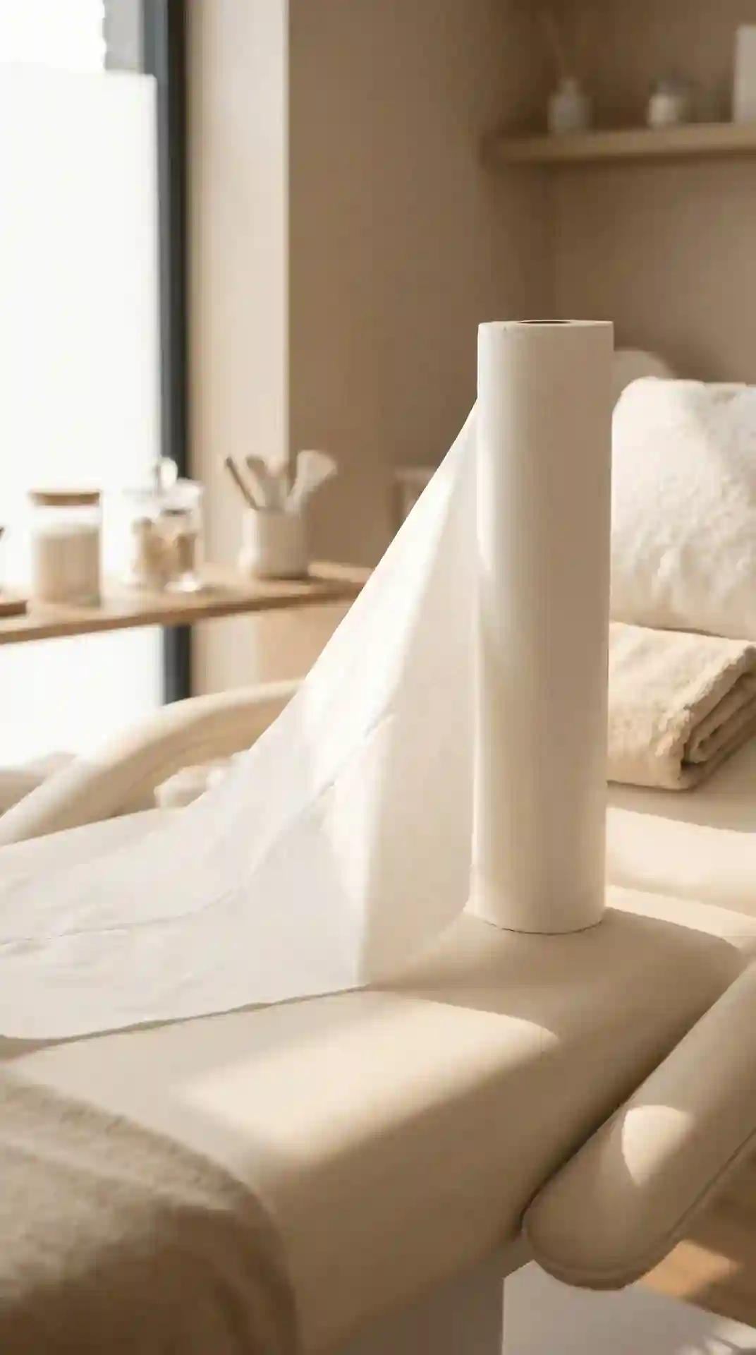 Non-woven fabric in a roll perforated 60cm x 80m white - Image 1