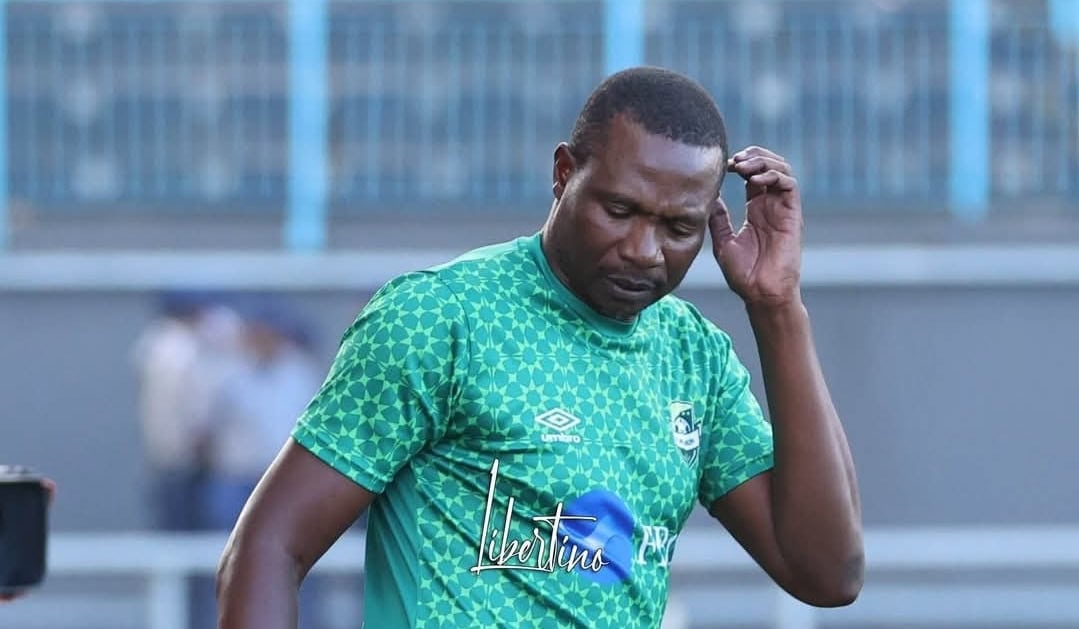 Joel Luphahla during a match at Rufaro Stadium