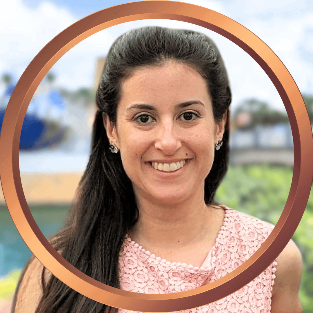 Beautiful woman smiling, promoting luxury travel services at 407 Vacations.