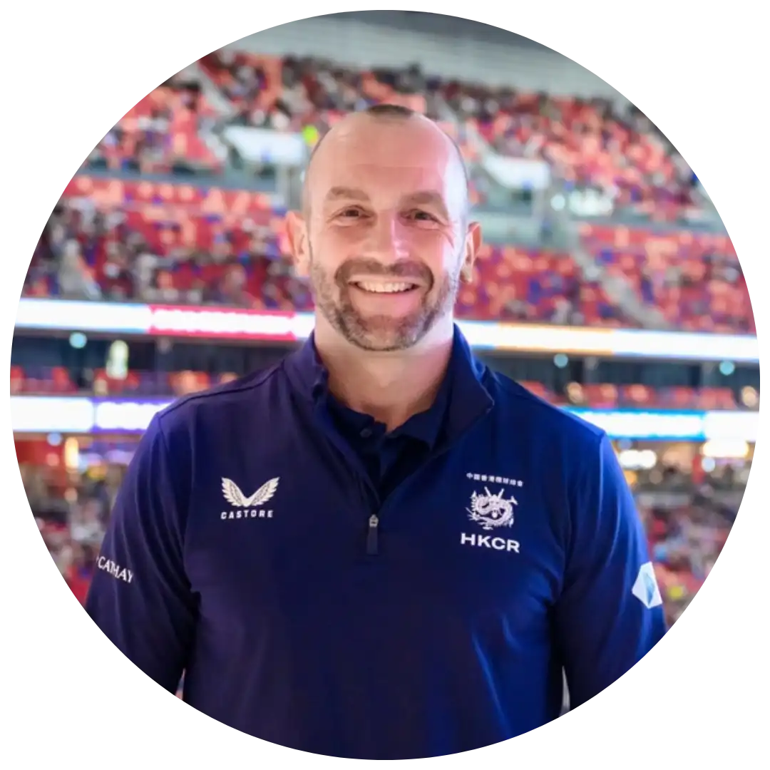 James Farndon CEO of Hong Kong China Rugby headshot