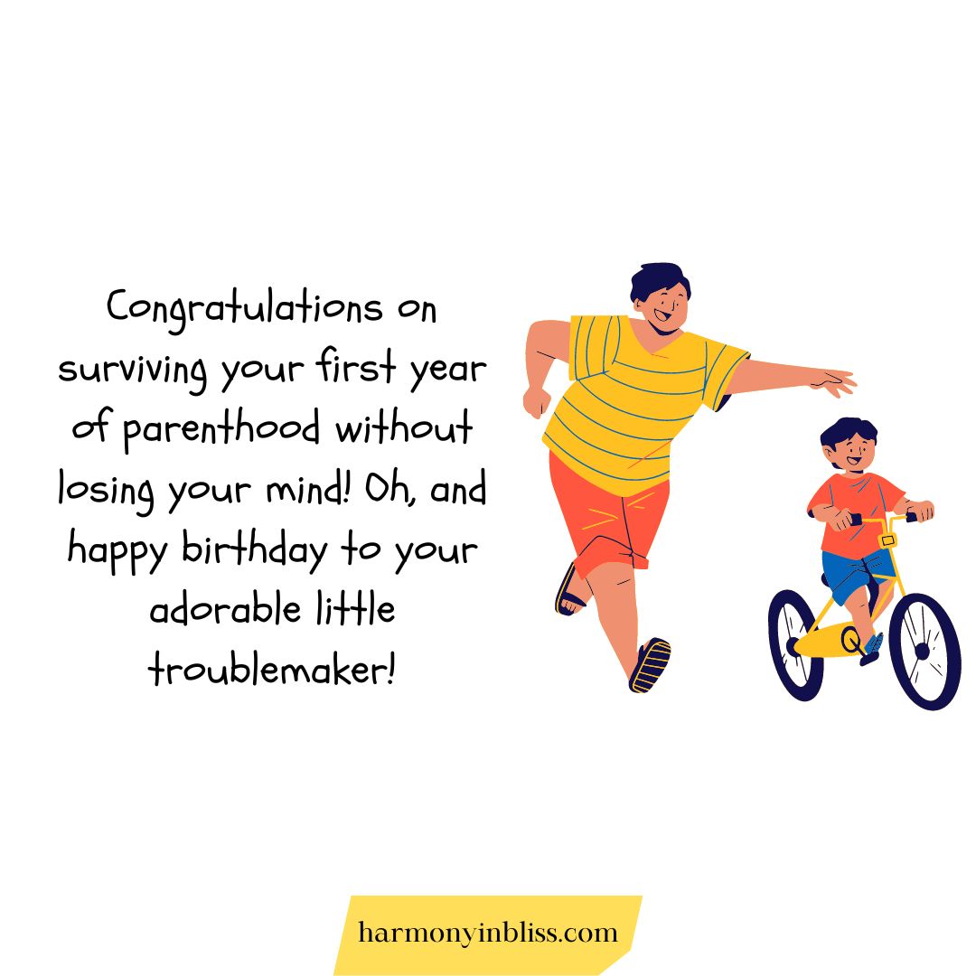 Funny First Birthday Wishes and Quotes 