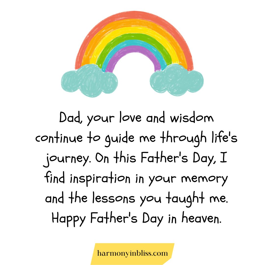 Inspirational Happy Father’s Day in Heaven Messages