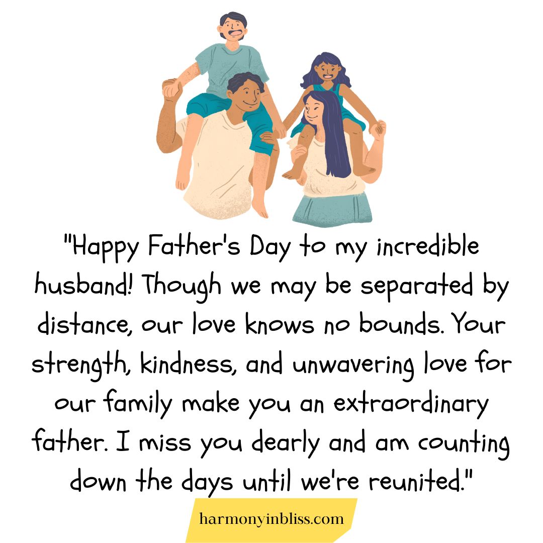 Long-Distance Fathers Day Greetings from Wife