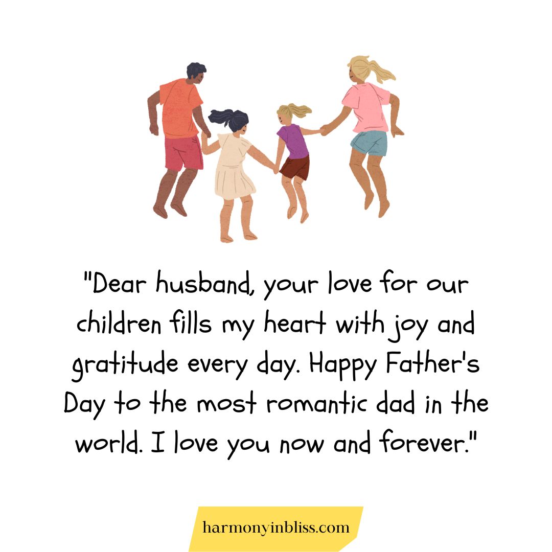 Romantic Fathers Day Wishes from Wife
