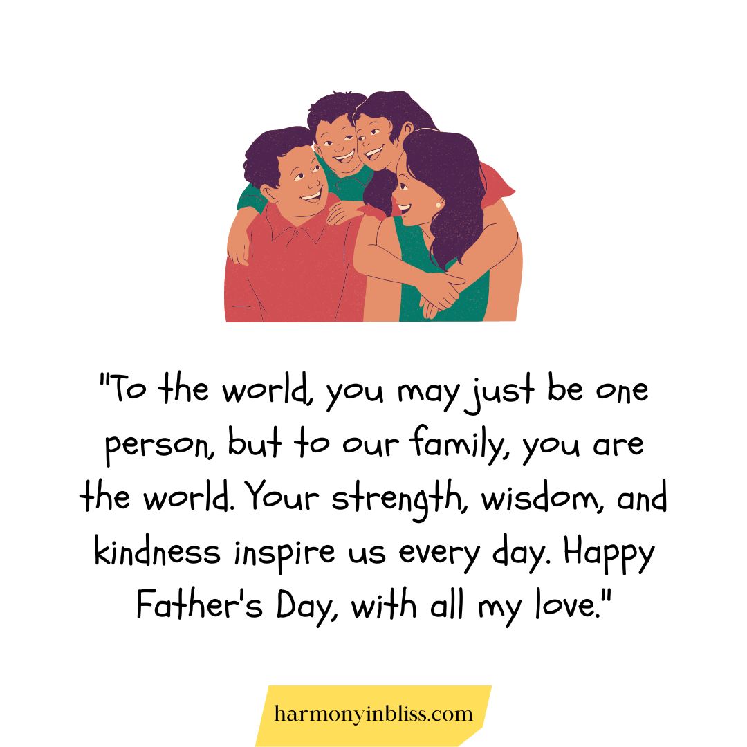 What is a lovely message for Father's Day?