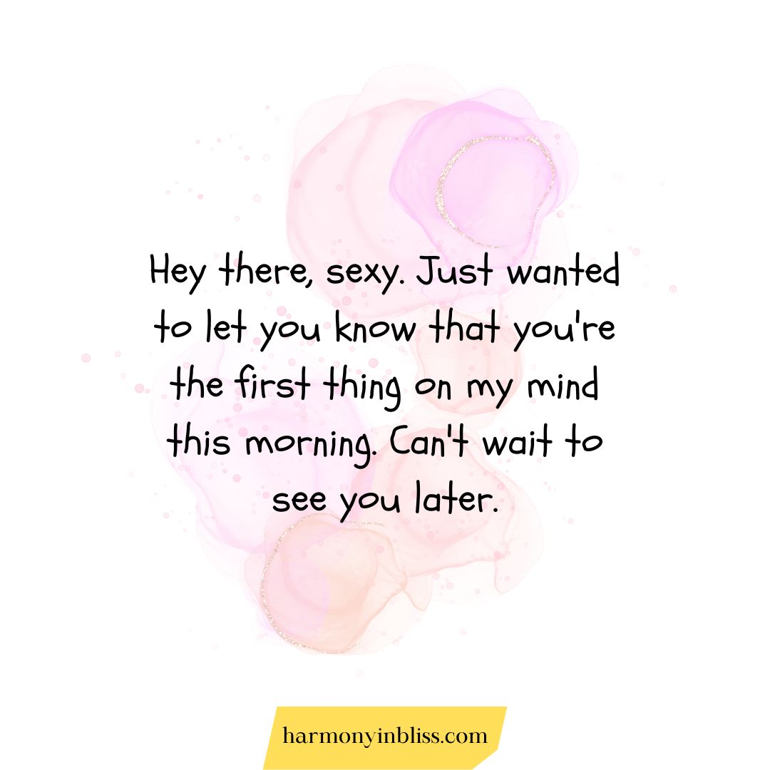 Flirty Good Morning Texts for Husband