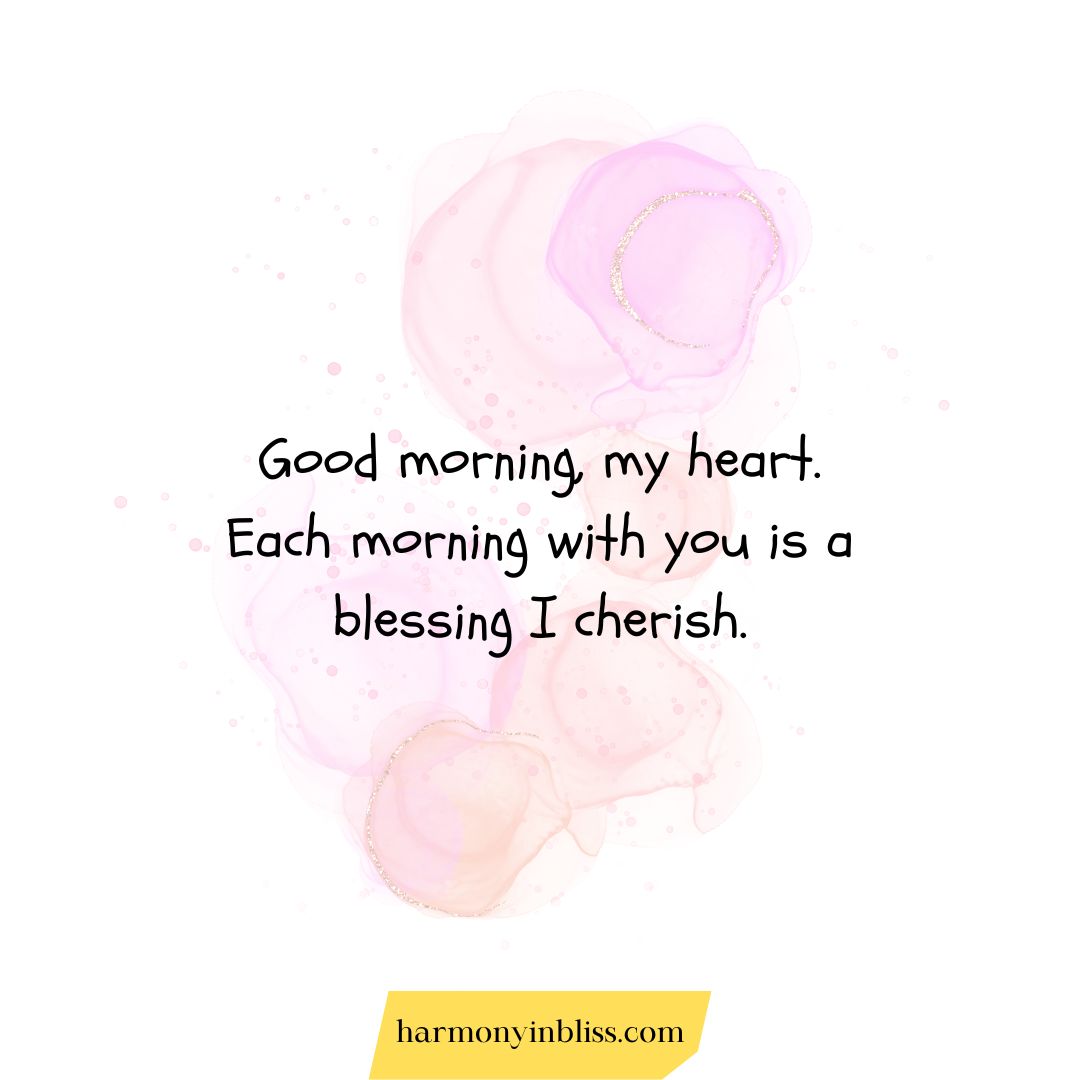 Good Morning Sweet Words of Love