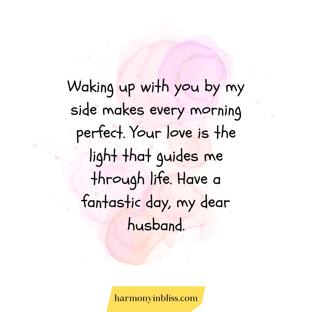 Sweet Good Morning Messages for Husband