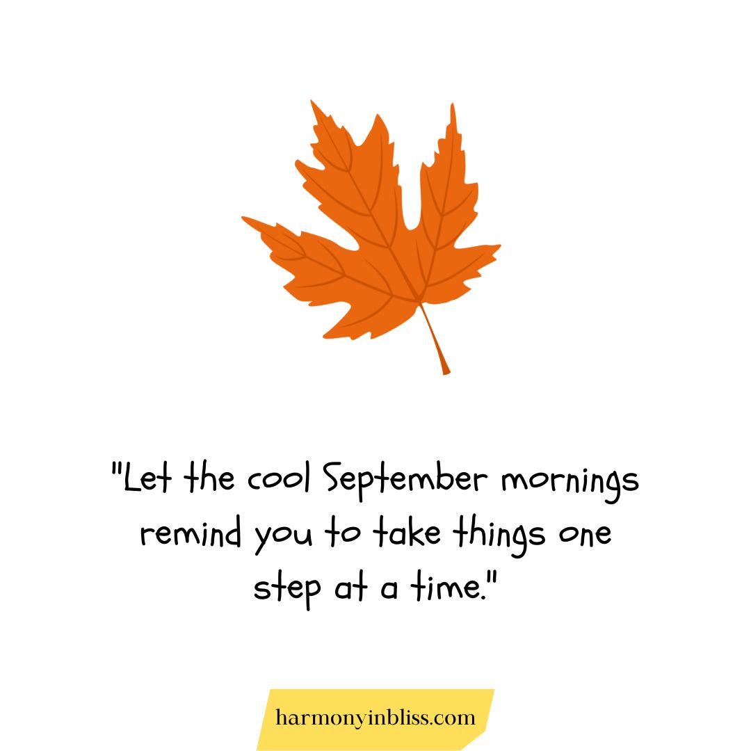 Positive Good Morning September Quotes