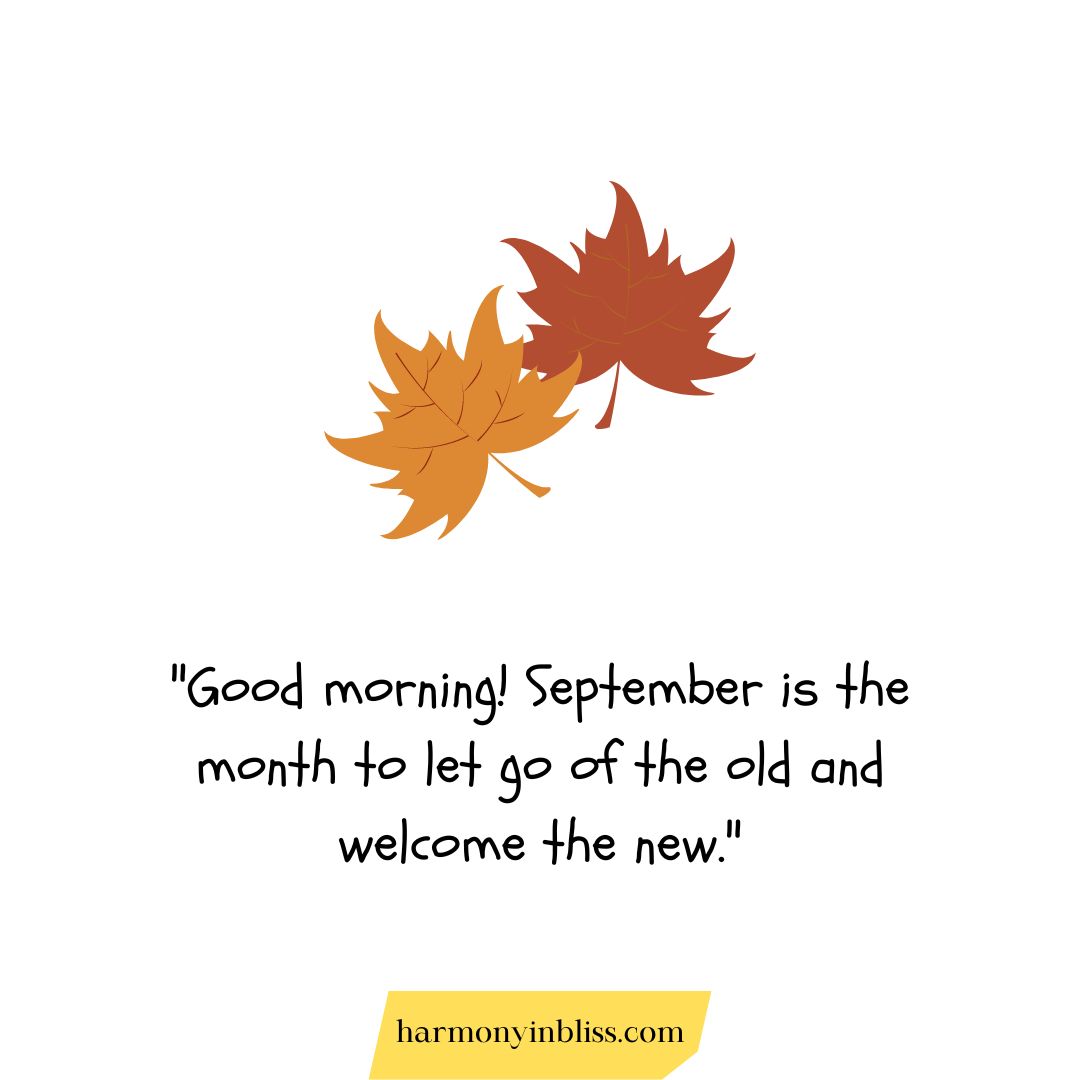 Short Positive September Good Morning Quotes