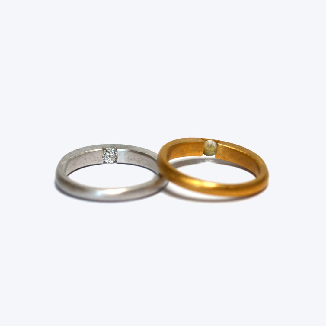 オーダー結婚指輪】月型甲丸(ドーム)リング | オーダーメイド・手作り