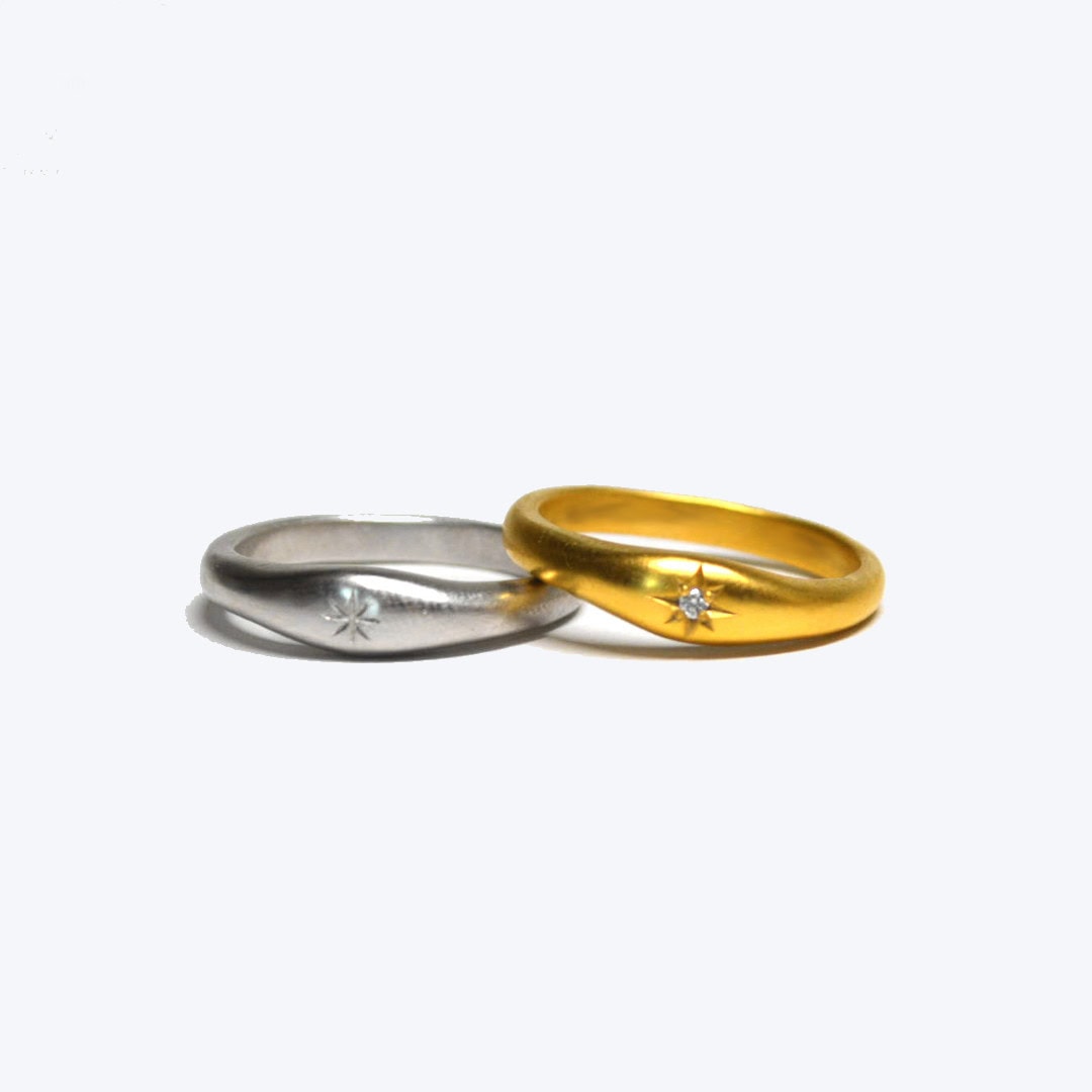 オーダー結婚指輪】月型甲丸(ドーム)リング | オーダーメイド・手作り