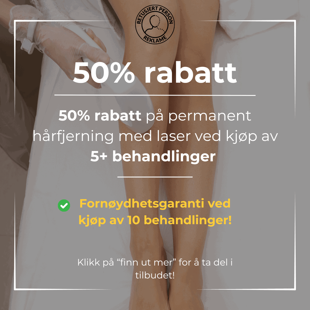 Lei av inngrodde hår og uønsket hårvekst? Effektiv løsning med laserhårfjerning 1 - korpeveien legeklinikk Permanent hårfjerning kroppspakke! 50% rabatt