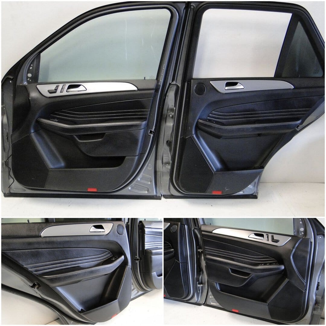 MERCEDES ML W166 GL W166 TAPICERKA DRZWI PRZEDNIE TYLNE SKÓRA