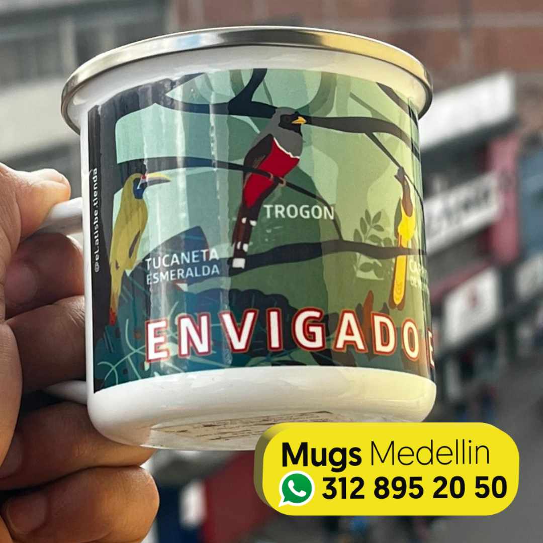 Mug aluminio personalizado medellin