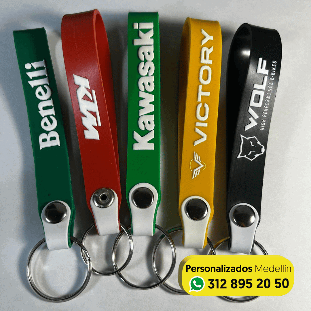 Productos promocionales Llaveros Personalizados en Medellin para moto