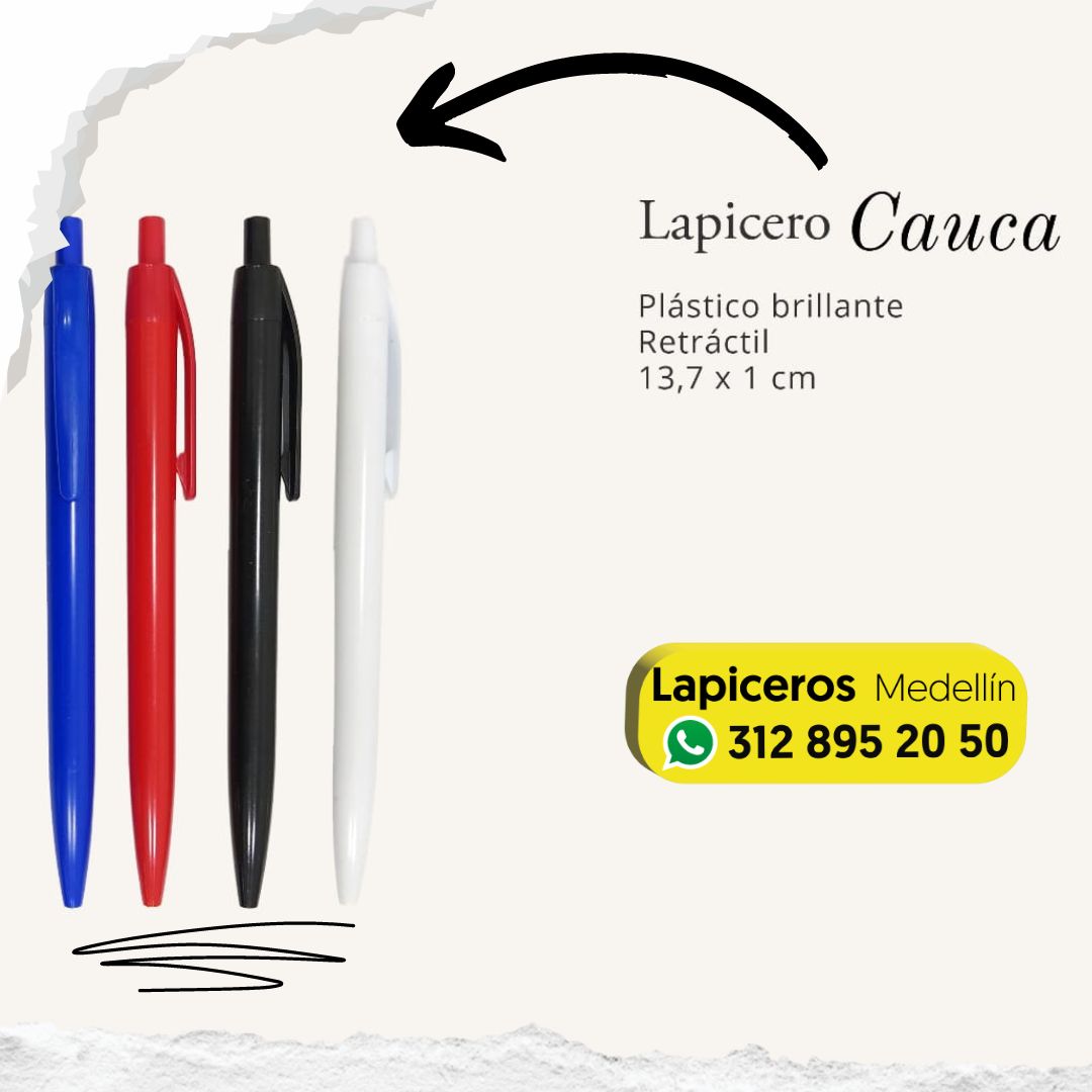 lapiceros con logo de la empresa en medellin