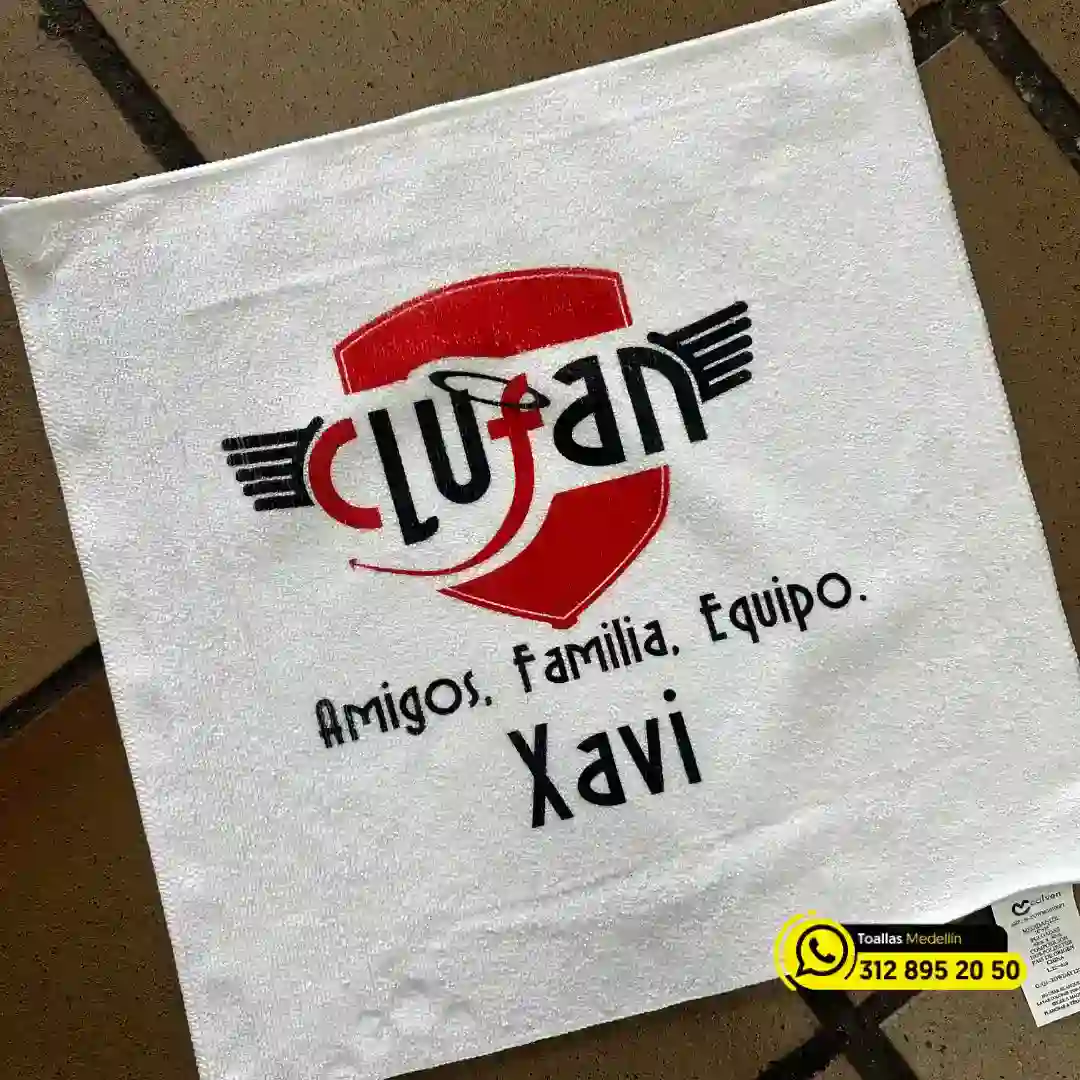 toallas con logo gym