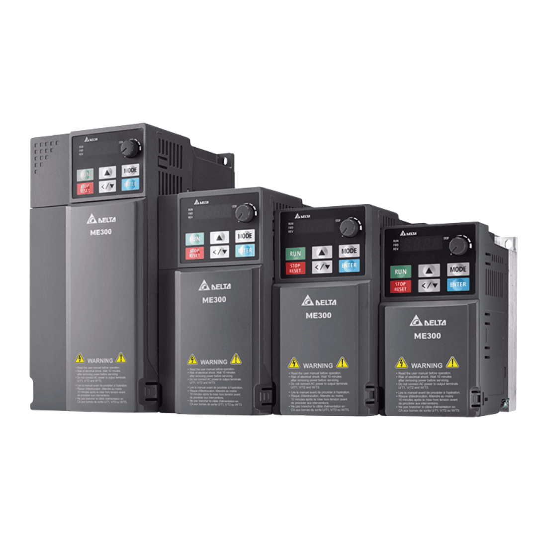 Delta ME300 VFD – High-performance compact variable frequency drive for precise motor control.