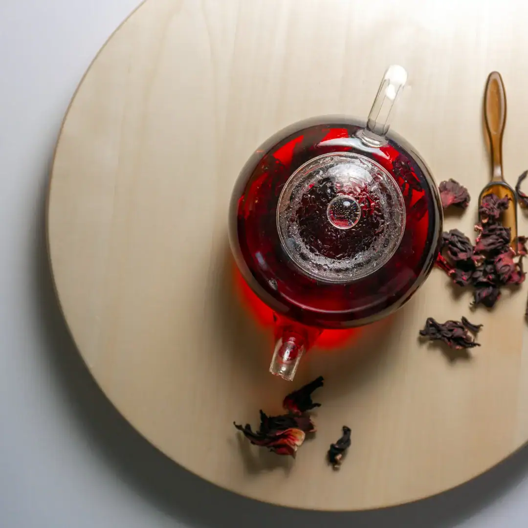 Prepared Egyptian Karkade tea