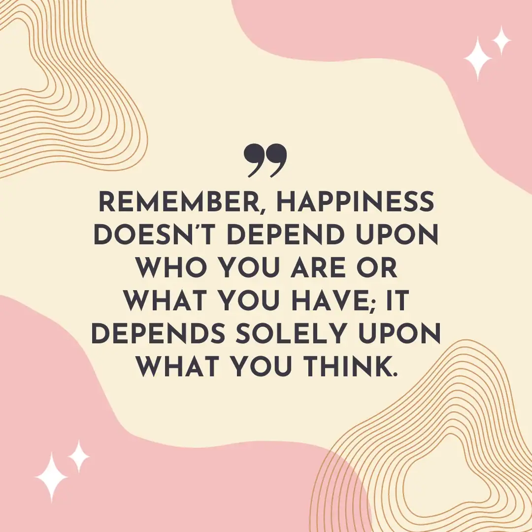 Dale Carnegie quote about happiness and thinking