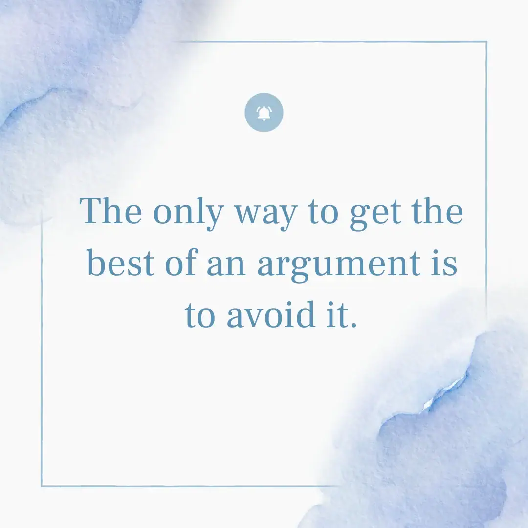 Dale Carnegie quote about avoiding arguments