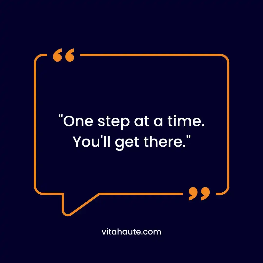 Inspirational quote encouraging persistence in business