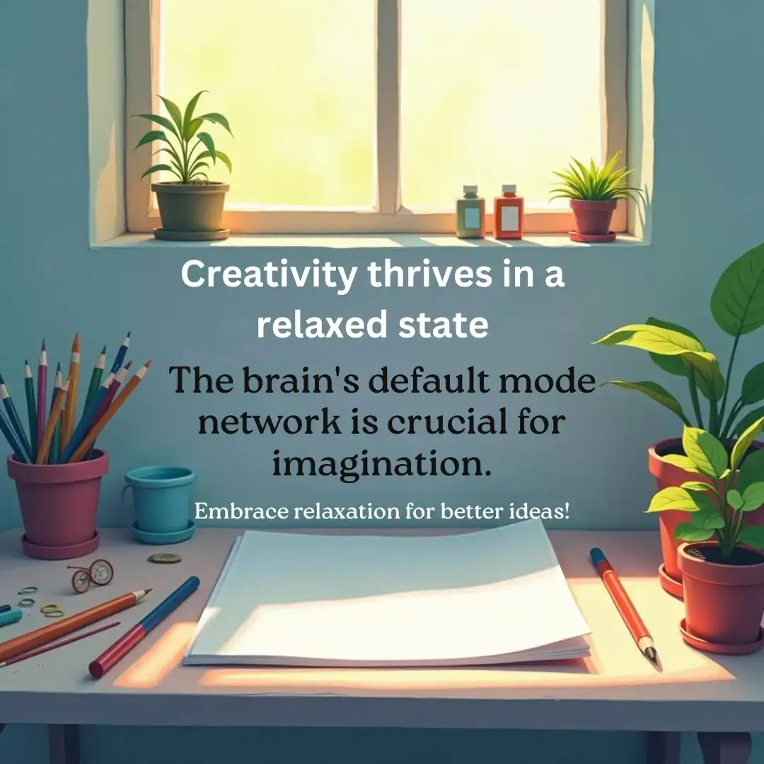 Quote about the importance of a relaxed mind for creativity