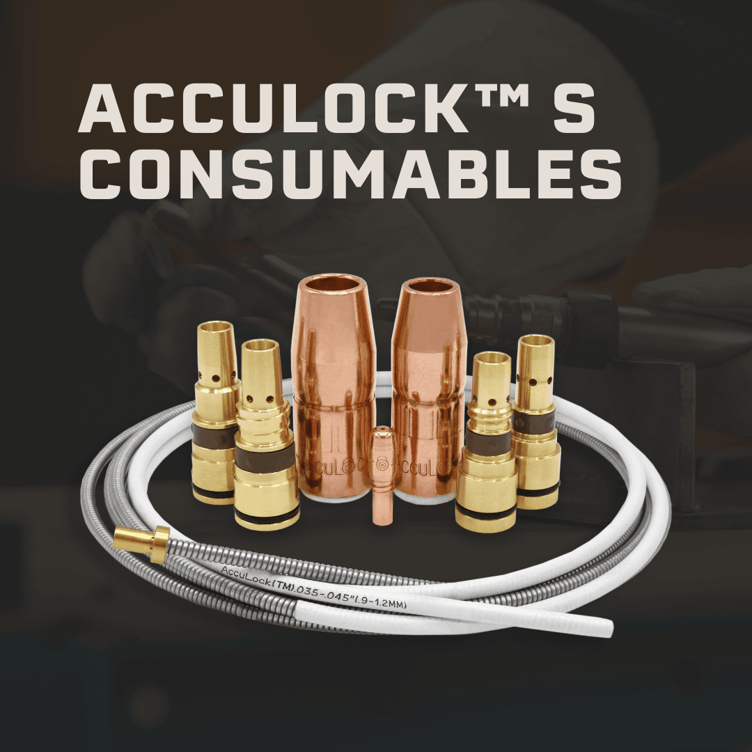 Improve welding performance and reduce wear with AccuLock S consumables engineered for exceptional feedability and long life.