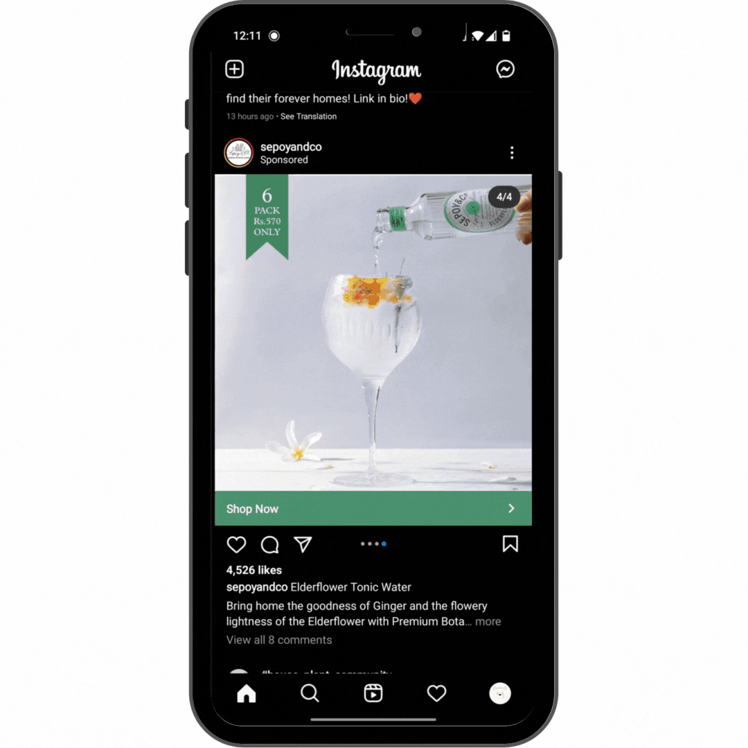 Instagram ads - carousel