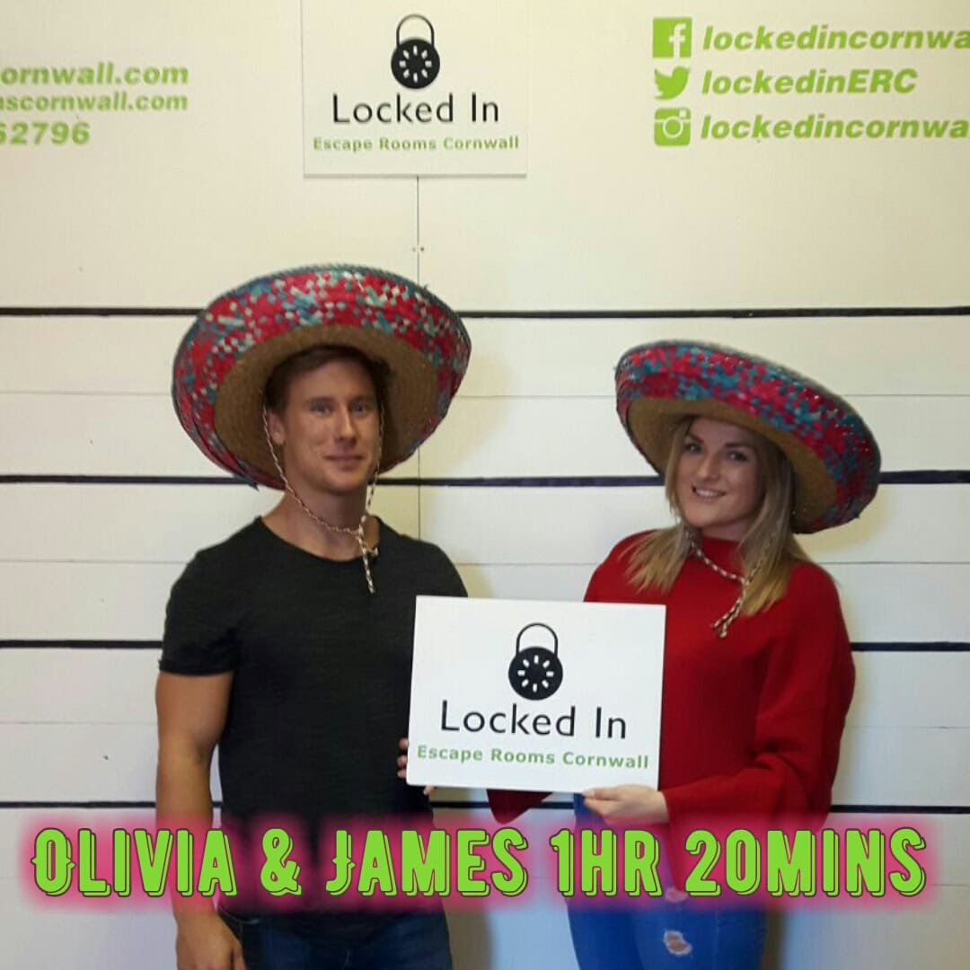 Olivia and James at Locked In Cornwall, 2016