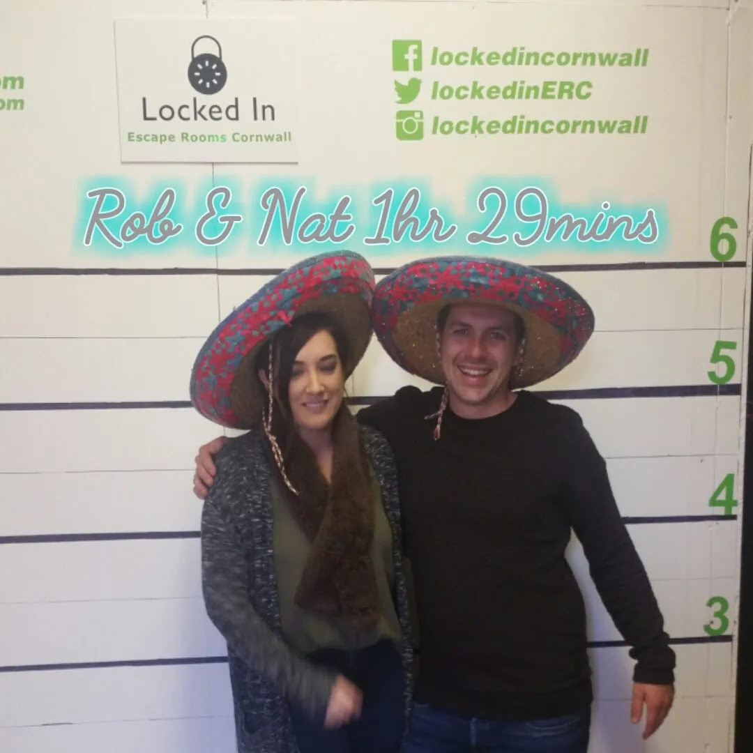 Rob and Nat at Locked In Cornwall, 2016